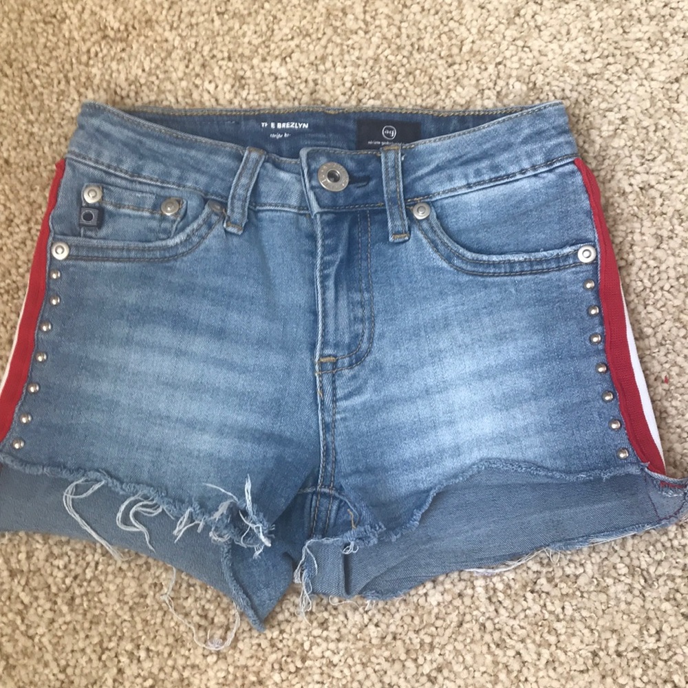 Girls size 7 AG denim shorts